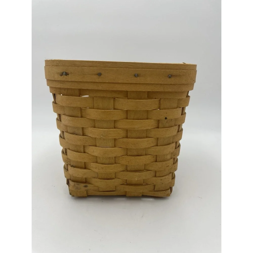 Vintage‎ Longaberger Handwoven Rectangular Basket Signed 1999